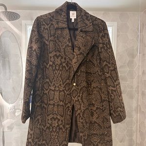 Women’s Snakeskin Peacoat
